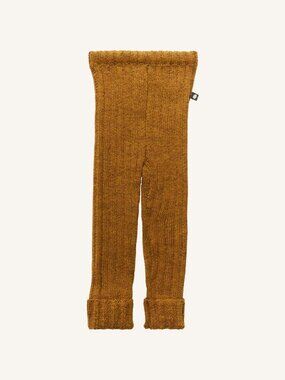 Oeuf Everyday Baby Alpaca Ribbed Leggings Brown 12-18M Girls